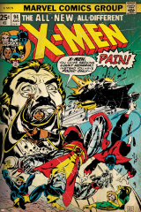 Marvel Comics Retro: The X-Men Comic Book Cover No.94, Colossus, Nightcrawler, Cyclops (aged)