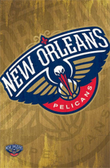 New Orleans Pelicans - Logo NBA Sports Poster
