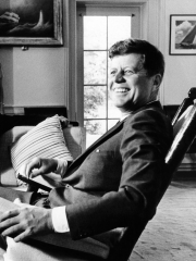 Pres Kennedy Sits in Rocking Chair in Oval Office of White House on 46th Birthday, May 29, 1963