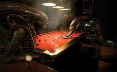 Predator Vs Aliens Play billiards Funny