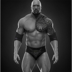 Male Actor Wrestler Bodybuilding Dwayne Johnson