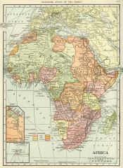 Vintage Historical Africa Map
