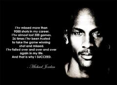 Inspirational Quotes Michael Jordan Why I succeed