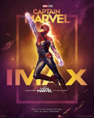 Captain Marvel Movie Marvel Comics IMAX Film Brie Larson New