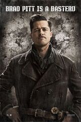 Brad Pitt Quentin Tarantino 2009 Classic Movie Inglourious Basterds