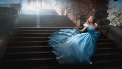 Scarlett Johansson as Cinderella wallpaper