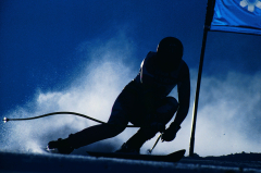 snowboarding, skiing, silhouette