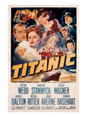 Titanic, Clifton Webb, Barbara Stanwyck, Robert Wagner, Audrey Dalton, Richard Basehart, 1953
